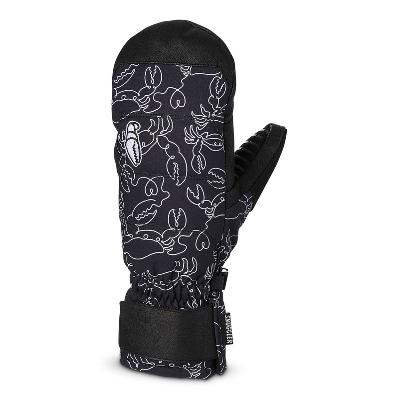 Crab Grab Snuggler Womens Mitt in Crab Doodle Black 2024