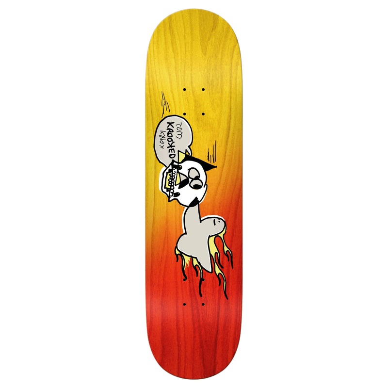 Krooked Knox Burn Bird Skateboard Deck in 8.25