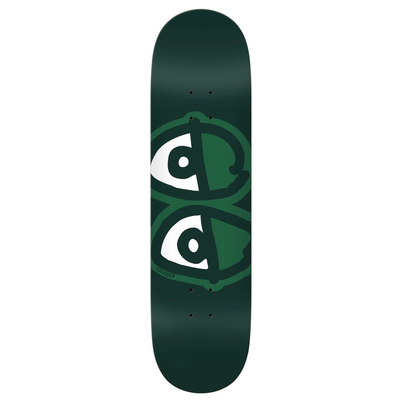 Krooked Team Eyes Easy Rider Green Skateboard Deck in 8.25''