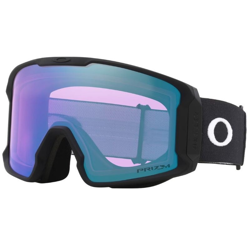 Oakley Line Miner L Snow Goggle with a Matte Black Frame and a Prizm Snow Iced Iridium Lens