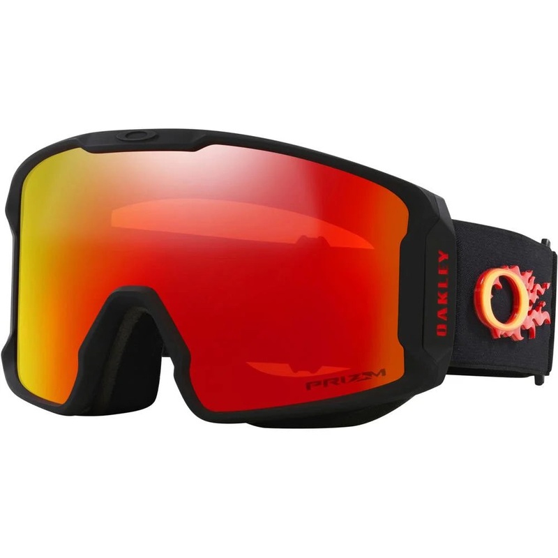 Oakley Line Miner L Snow Goggle with a Matte Black Frame and a Prizm Snow Torch Iridium Lens