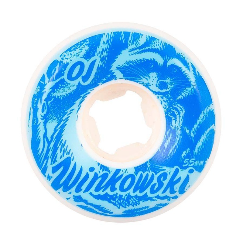 OJ Wheels 55mm Winkowski Trash Panda Elite Blue Hardline 101a Skate Wheels
