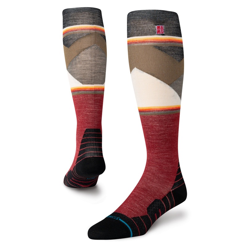 Stance Jimmy Chin Ul Wool Snow Sock in Red 2025