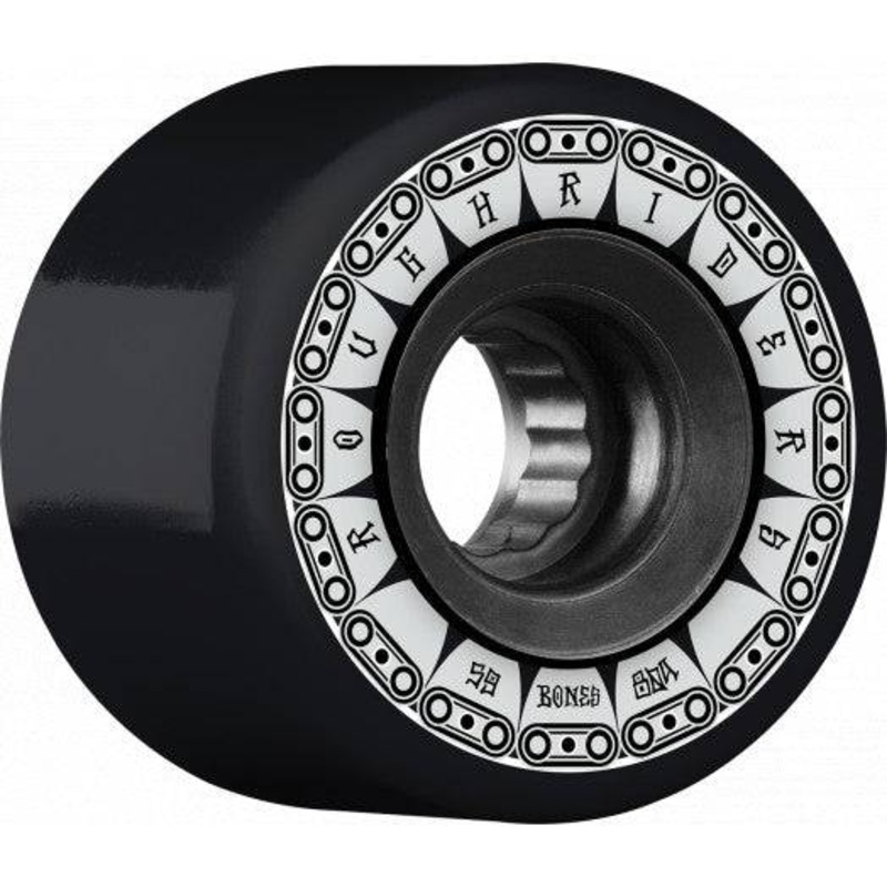 Bones Rough Riders Tank 59mm Skate Wheels in 80a All Terrain Formula Black