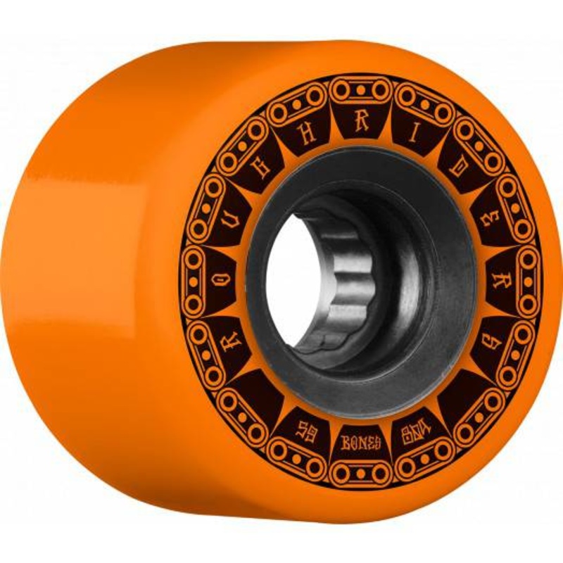 Bones Rough Riders Tank 59mm Skate Wheels in 80a All Terrain Formula Orange