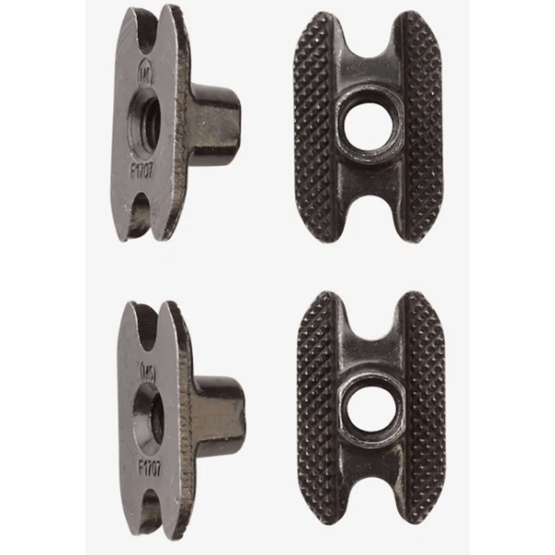 Burton M6 Channel Inserts 4 Pack in Black