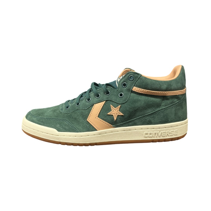 Converse Fastbreak Pro Mid Shoe in Rubber Plant and Vachetta Beige
