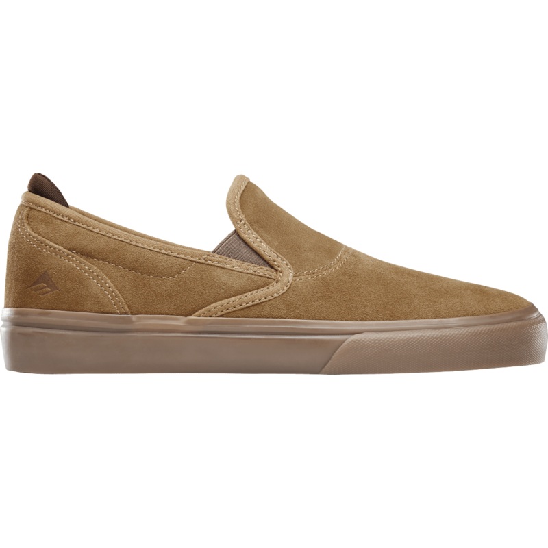 Emerica Wino G6 Slip-On in Brown Brown and Gum