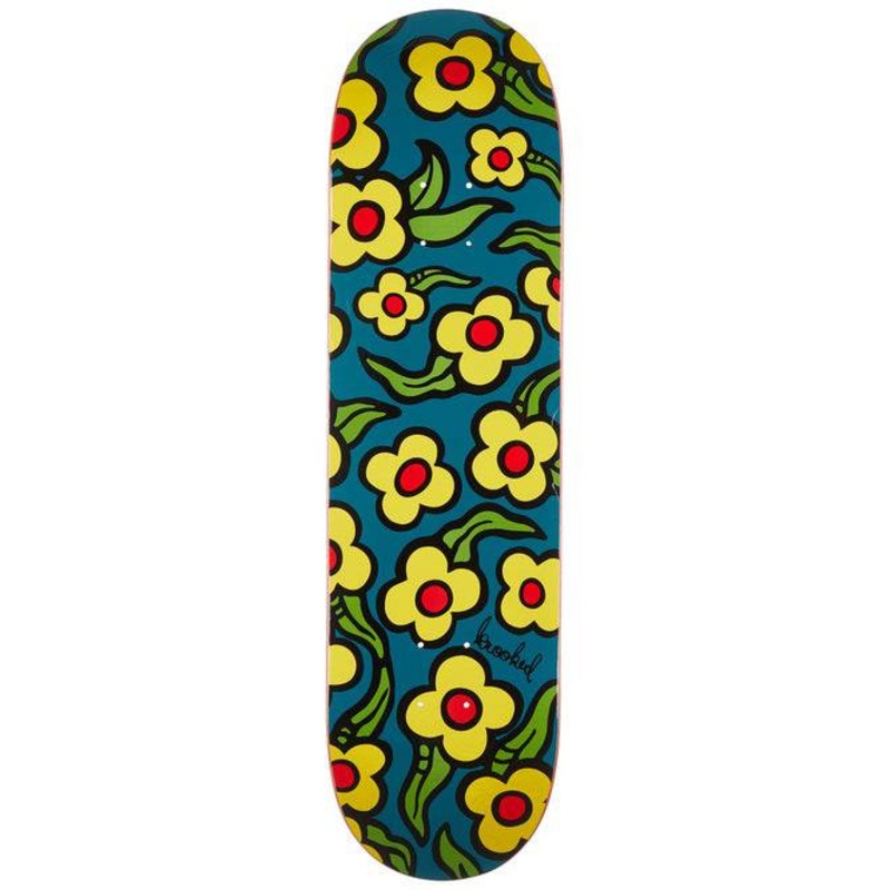 Krooked Wild Style Flower Skate Deck 8.25"