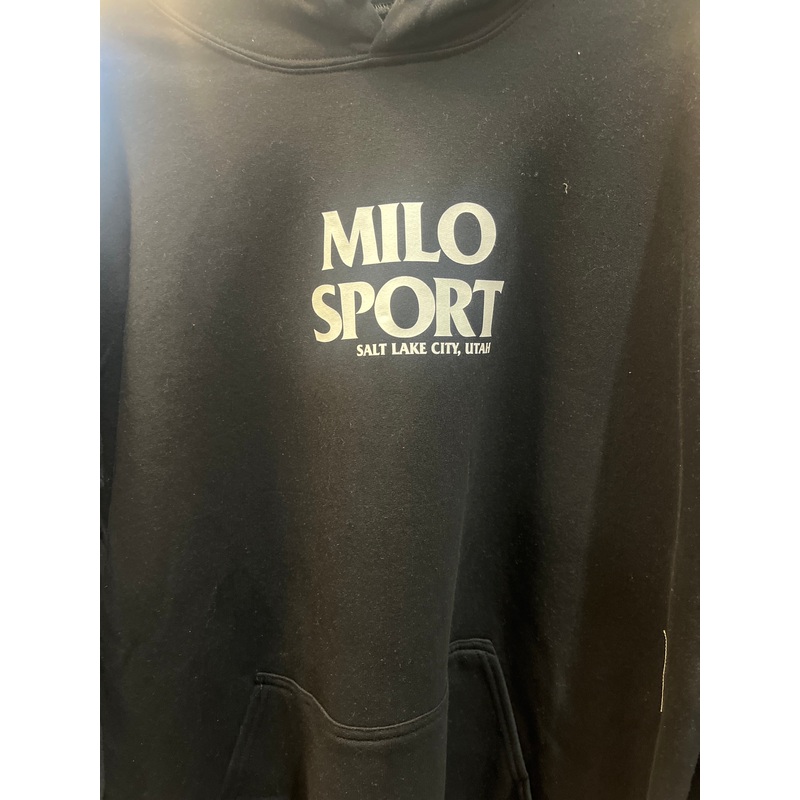 Milosport AH2 Hooded Sweatshirt in Black and White