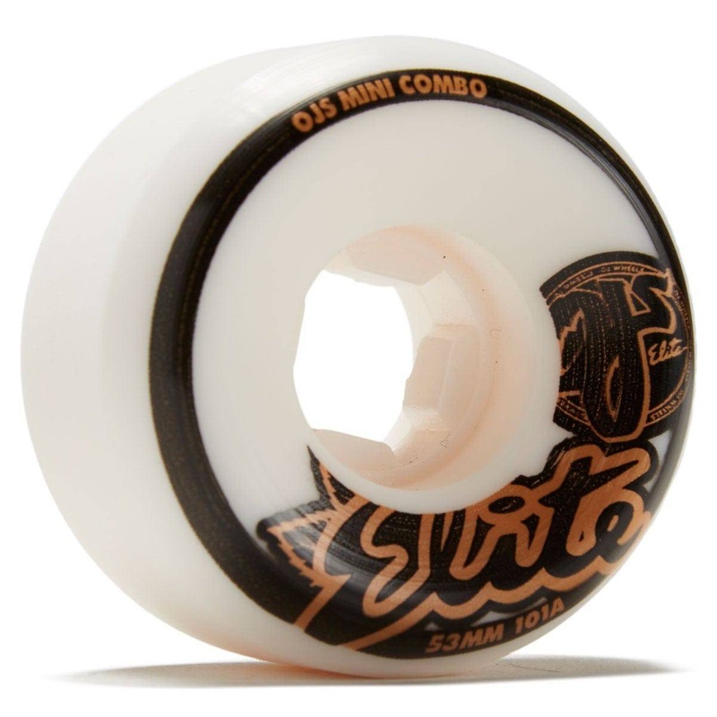 OJ Wheels 53mm Elite White Mini Combo 101a Skate Wheel