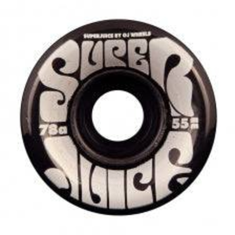 OJ Wheels 55mm Mini Super Juice Skate Wheel in Trans Black 78a