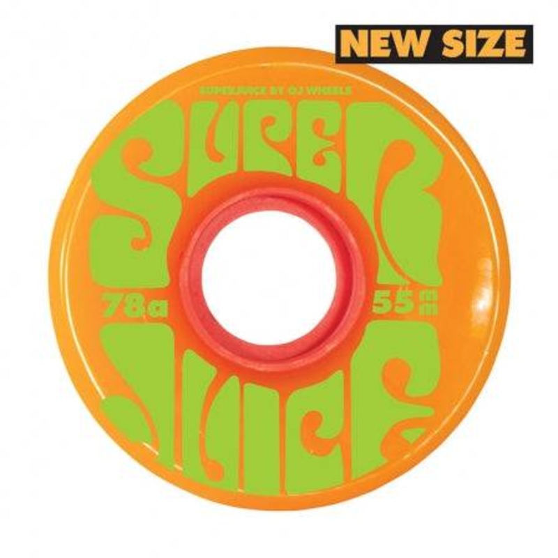 OJ Wheels 55mm Mini Super Juice Skate Wheels in Orange 78a