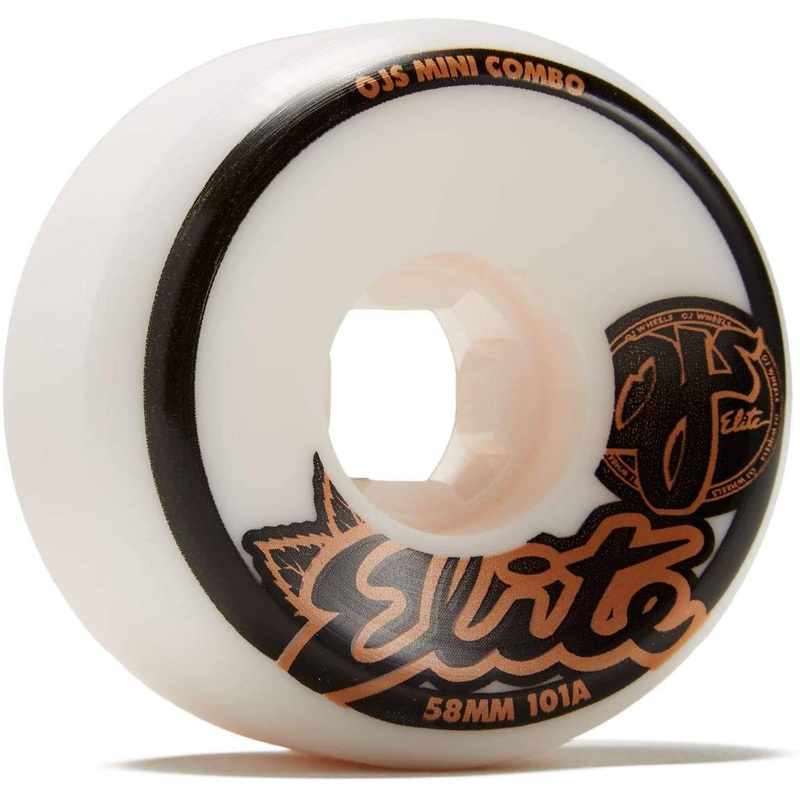 OJ Wheels 58mm Elite White Mini Combo 101a Skate Wheel
