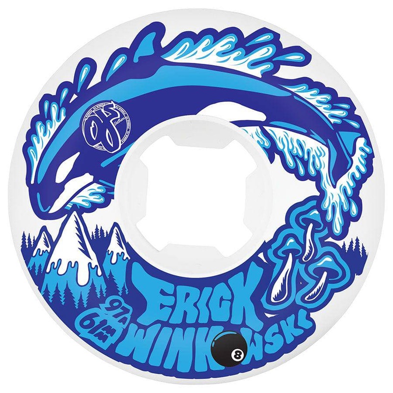 OJ Wheels 61mm Winkowski Killer Whale Winter Original 97a Skate Wheel