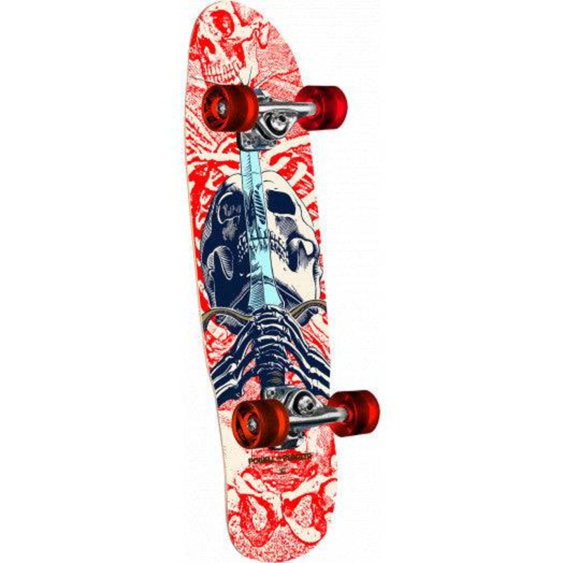 Powell Peralta Mini Skull and Sword Complete Skateboard in 8" by 30"