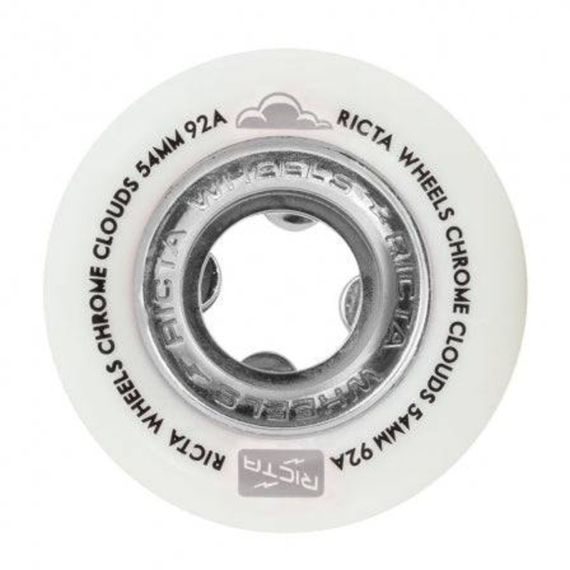 Ricta Wheels Chrome Clouds in Black 92a Skate Wheels
