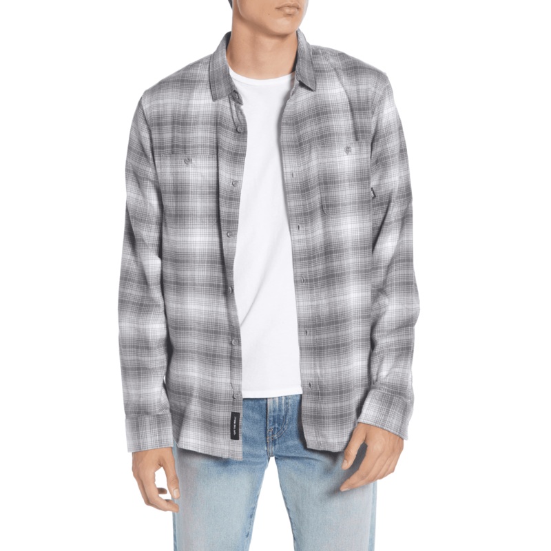 Vans Banfield III Flannel Shirt in Multicolor and White