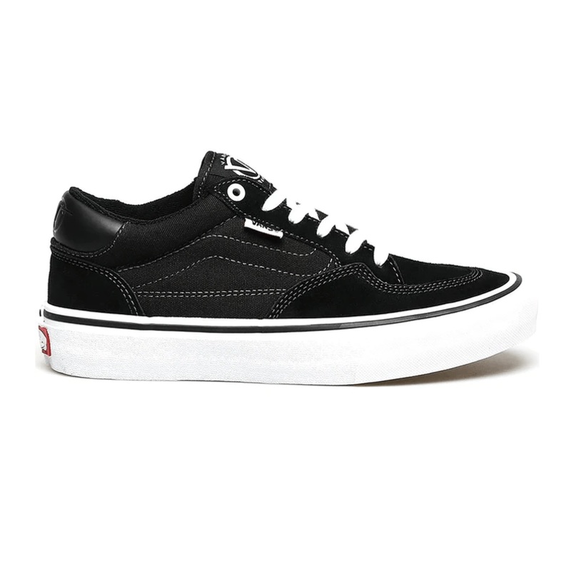 Vans Rowan Pro Skate Shoe in Black and White