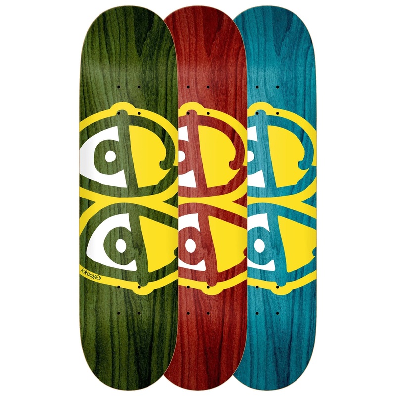 Krooked Eyes Skate Deck in 8.75