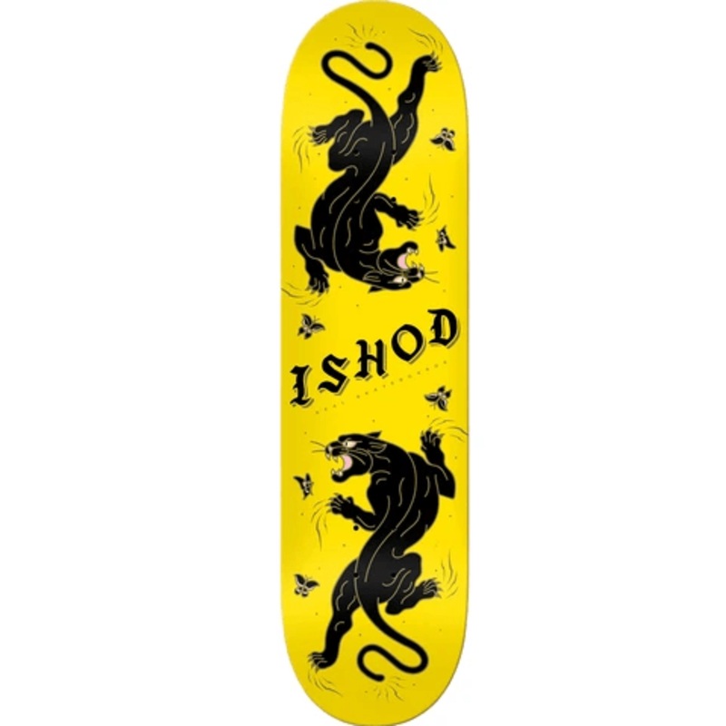 Real Ishod Cat Scratch Skate Deck in Yellow in 8.0''
