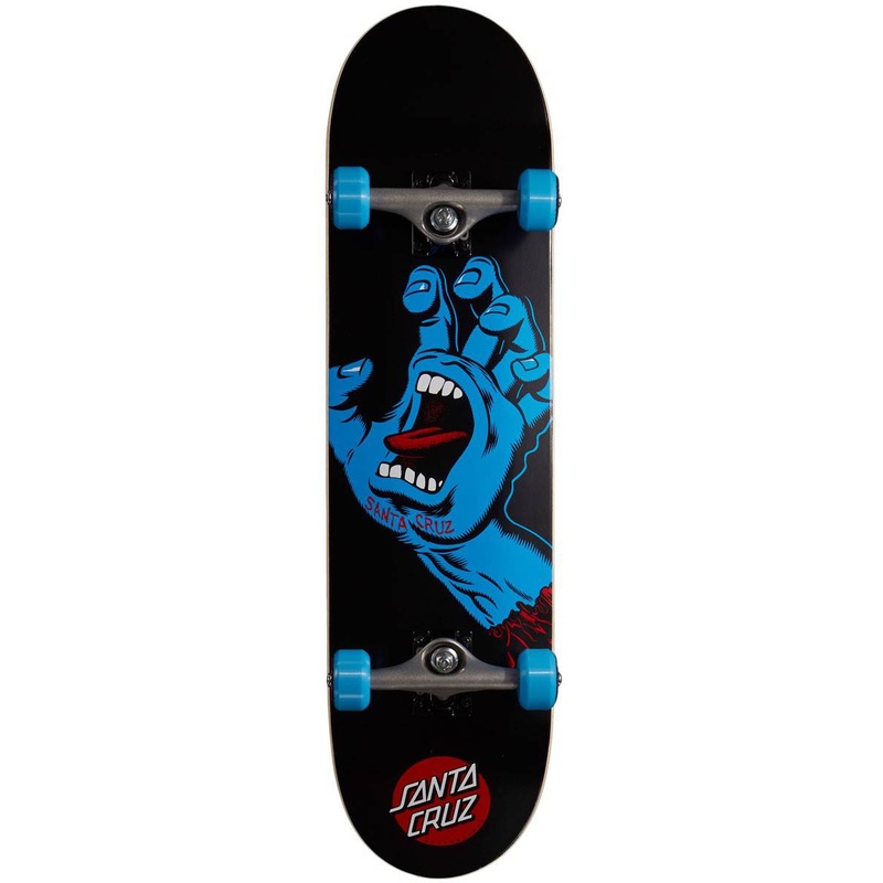 Santa Cruz Screaming Hand Full Complete Skateboard Deck in 8"
