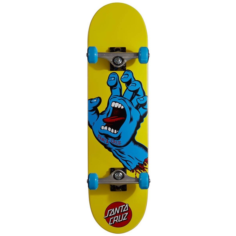 Santa Cruz Screaming Hand Mini Complete Skateboard Deck in 7.75"