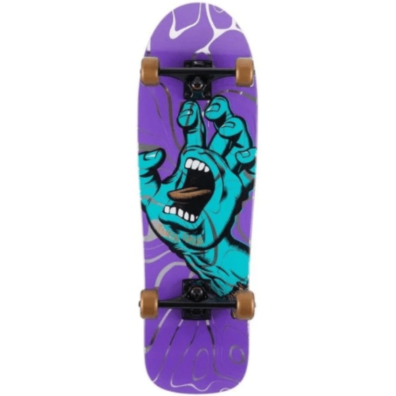 Santa Cruz Screaming Hand Ooze Cruiser Complete Skateboard Deck in 9.7"