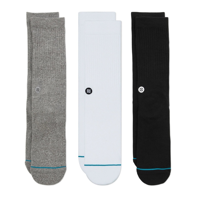 Stance Icon 3 Pack Sock in Multi Color