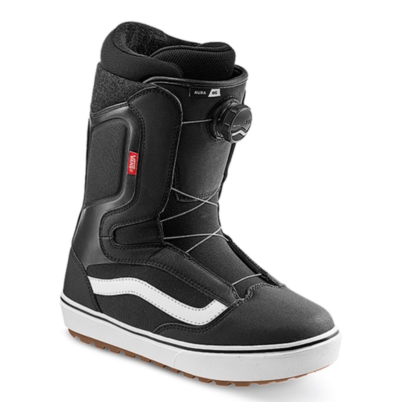 Vans Aura OG Snowboard Boot in Black White 2026