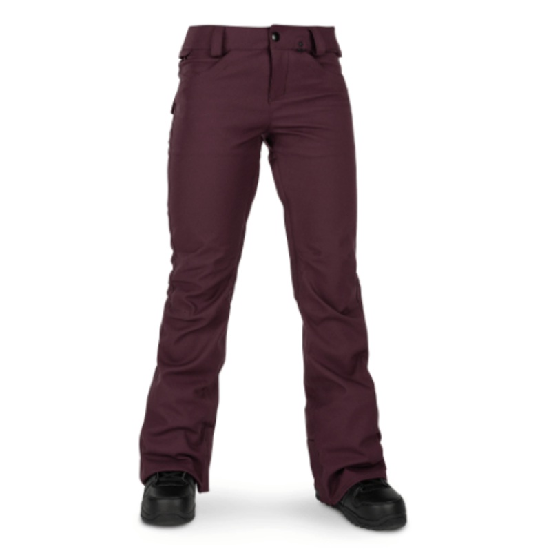 2022 Volcom Womens Species Stretch Pant in Merlot