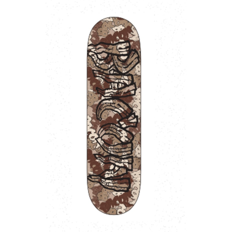 Bacon Camo Skateboard in Desert 8.5"