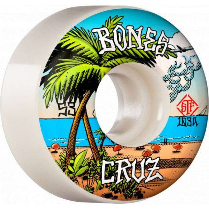 Bones Cruz Buena Vida V2 Locks Street Tech Formula Skate Wheel in 53mm 103a