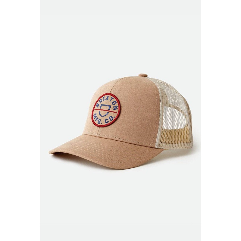 Brixton Crest Crossover MP Mesh Cap in Khaki