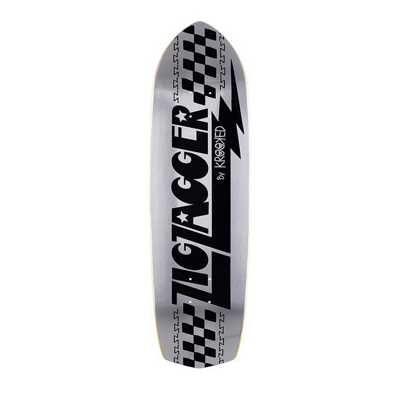 Krooked Zig Zagger Classic Skateboard in Foil