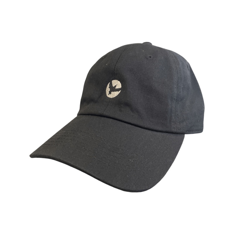 Milo Small Bird Dad Hat in Black