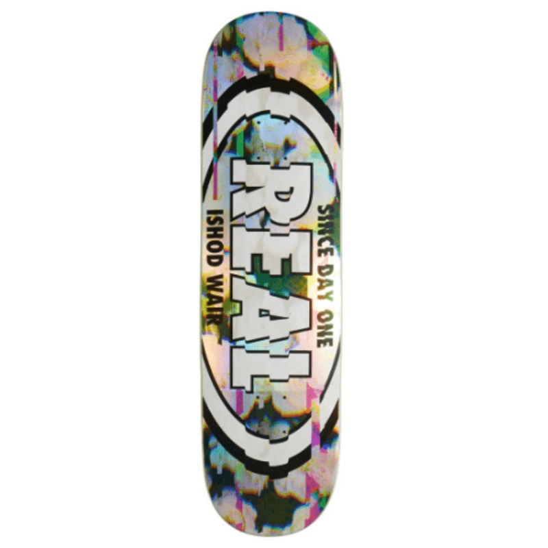 Real Ishod Glitch Oval Skateboard Deck in 8.5''