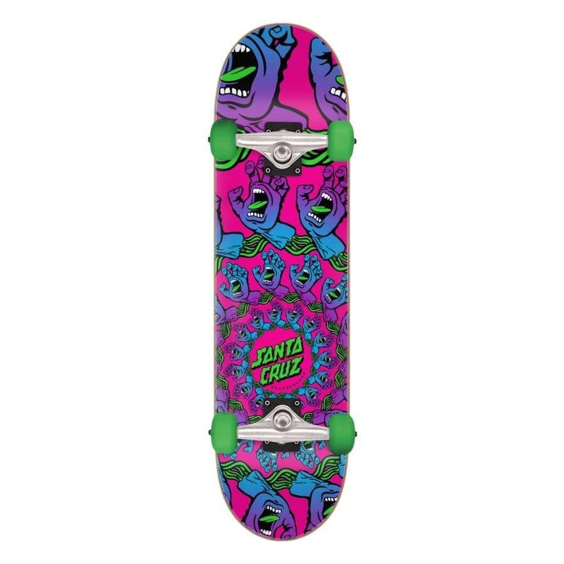 Santa Cruz Mandala Hand Complete Skateboard in 8" by 31.25"