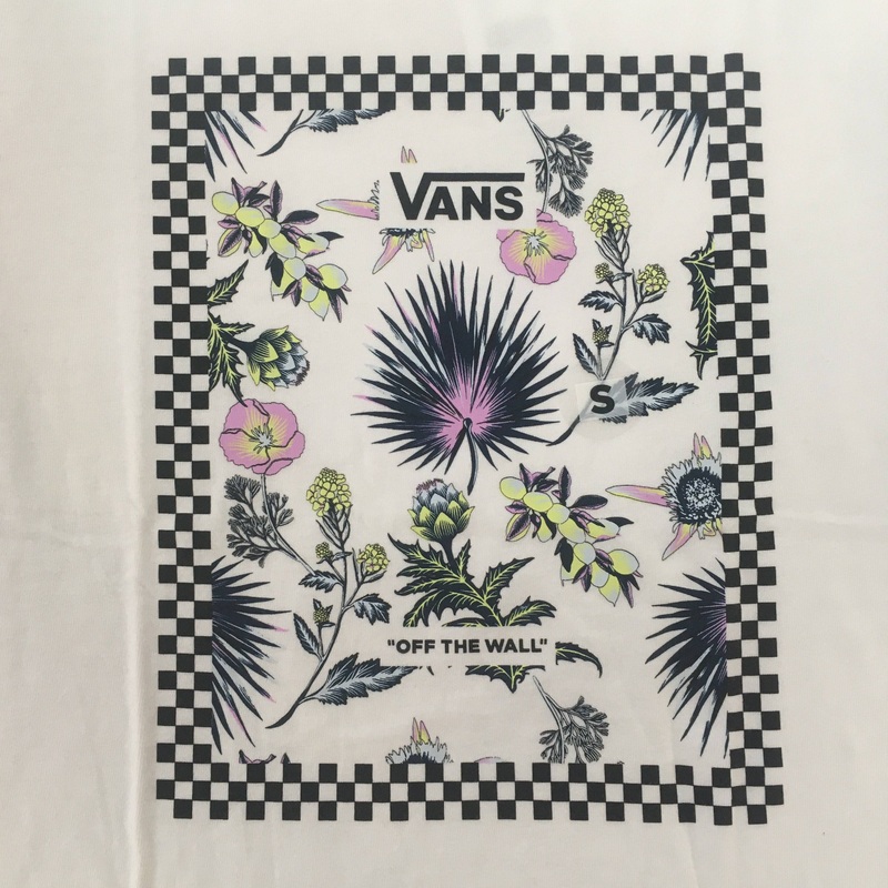 Vans Border Floral Tee in White