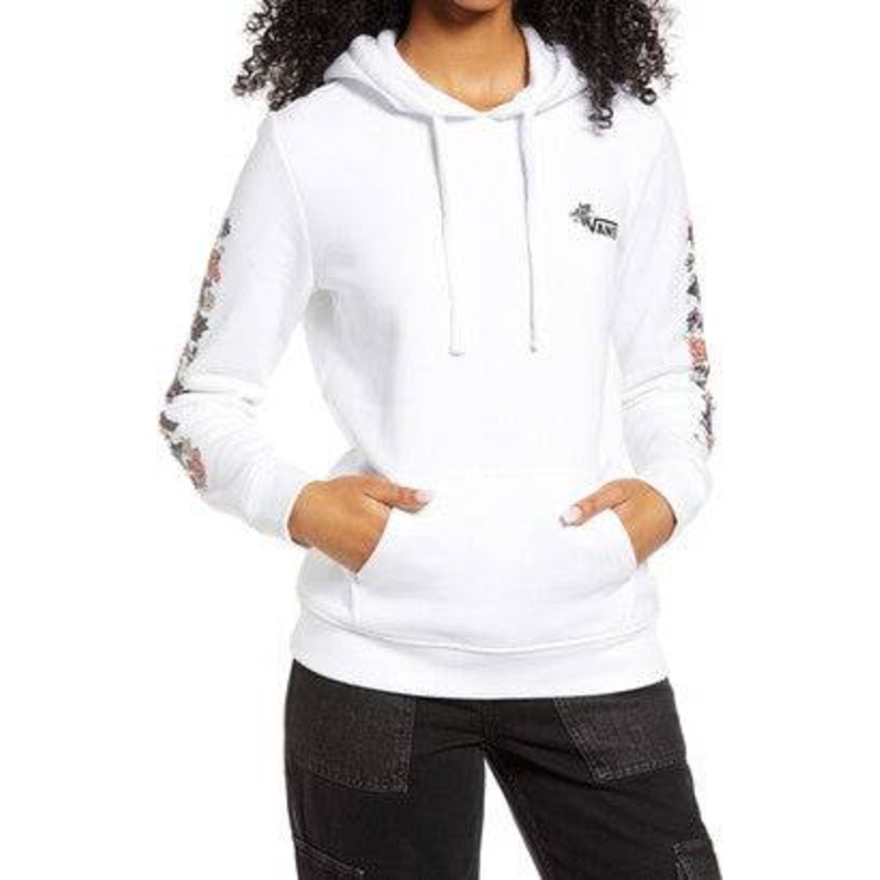 Vans Womens Safety Pinz Hoodie in White
