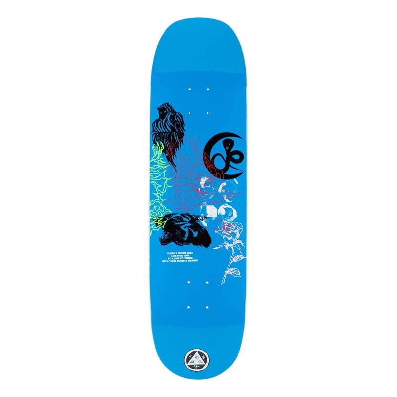 Welcome Flash on Moontrimmer 2.0 Skate Deck in 8.5"