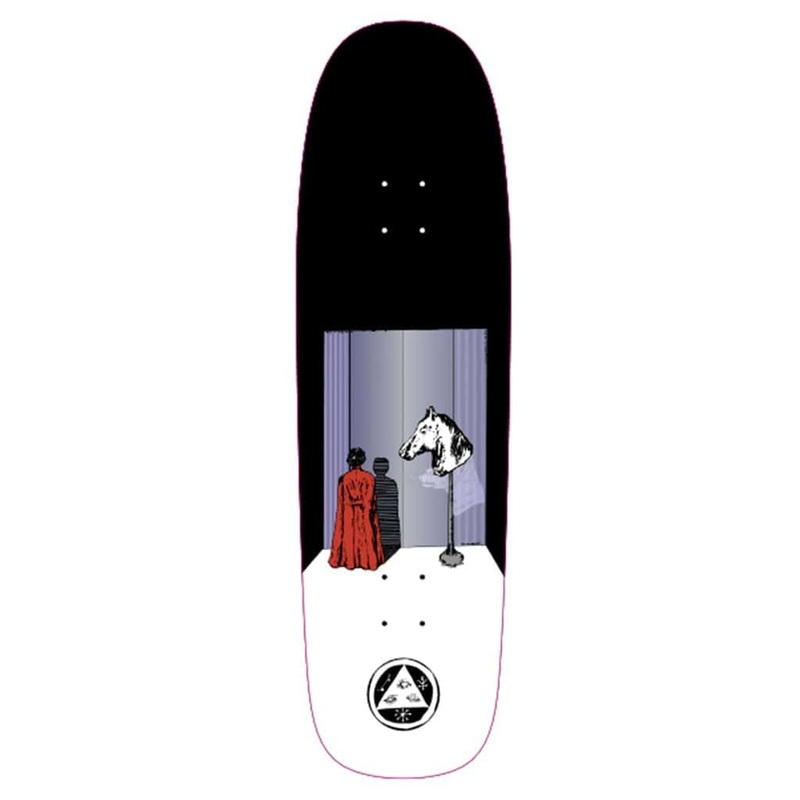 Welcome Haunted Horse on Golem Skate Deck in 9.25"