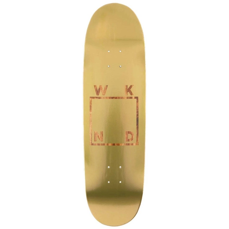 WKND Skateboards Gold Plated Logo Skate Deck in 8.375