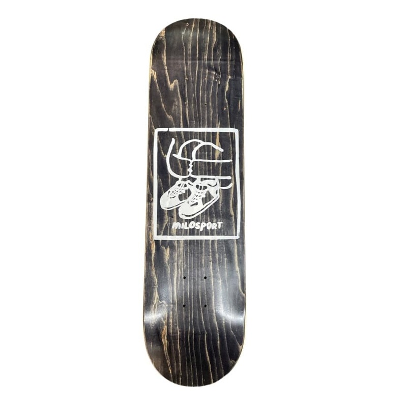 Milosport Screen Printed Kicks Skateboard Deck in White/Assorted Veneers
