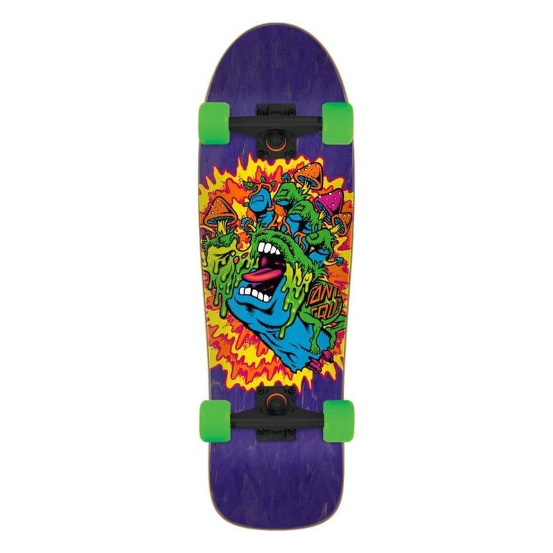 Santa Cruz Toxic Hand Cruzer Complete Skateboard in 9.7"