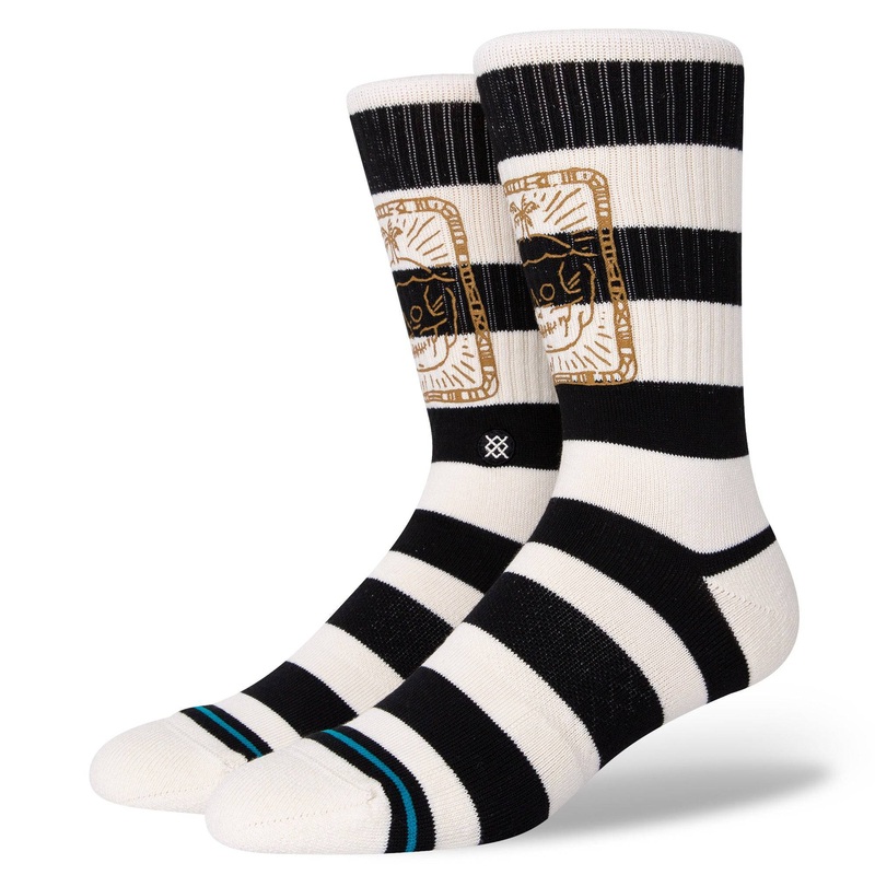 Stance Brain Ded Sock in Off White