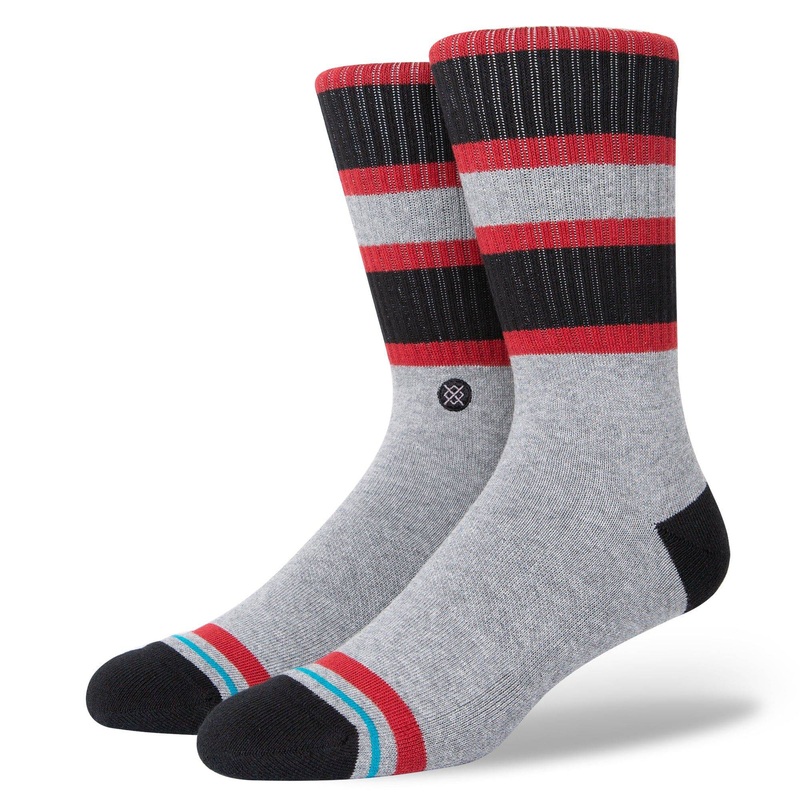Stance Que Crew Sock in Heather Grey