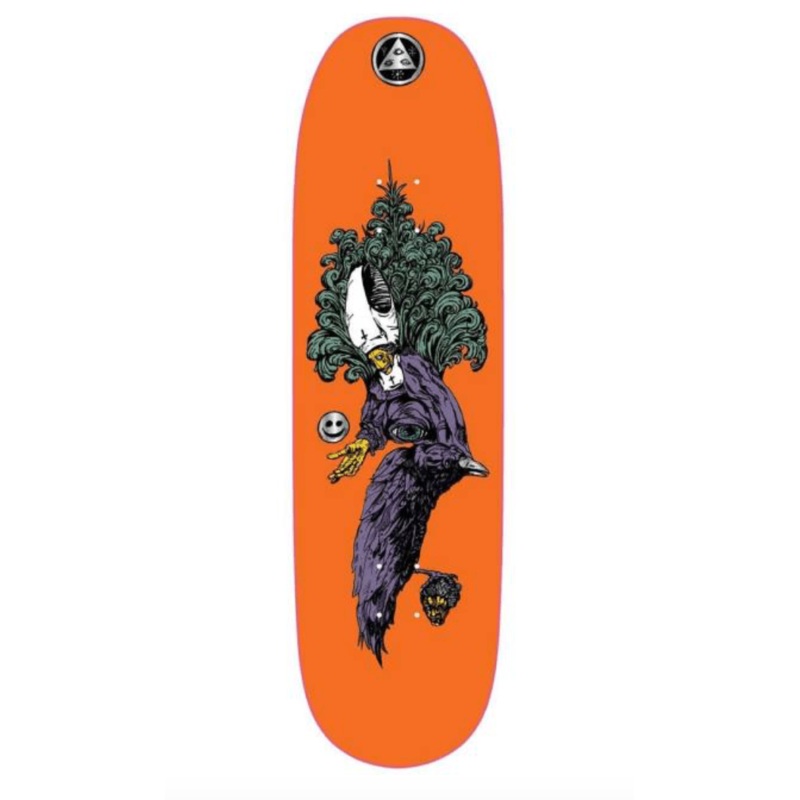 Welcome Tonight I'm Yours on Baculus 2- Orange Skate Deck in 9"