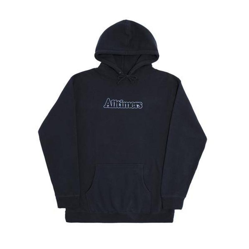 Alltimers Tonal Embroidered Broadway Hoody in Navy
