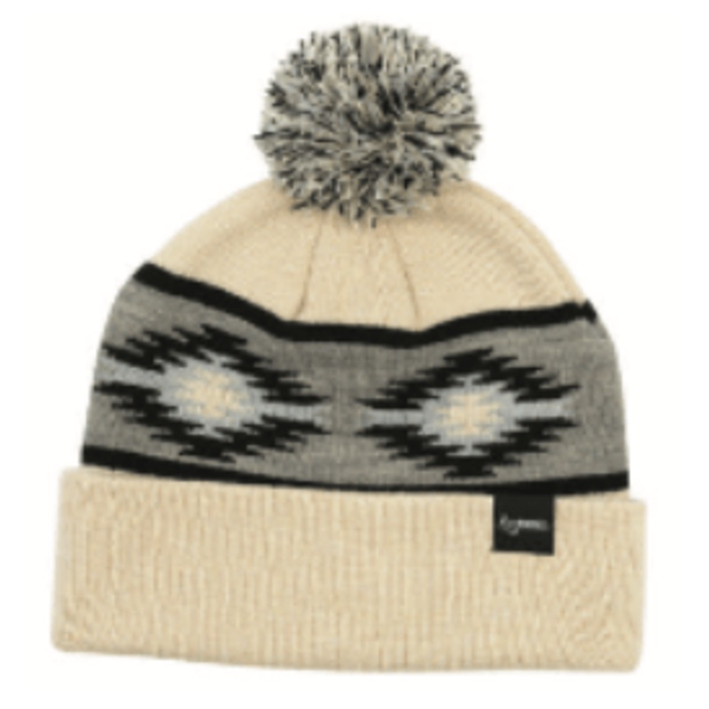 Autumn Blanket Pom Beanie in Natural